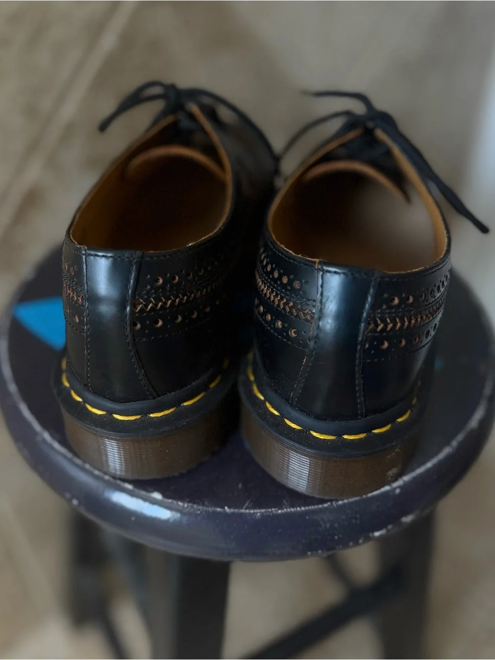 Dr. Martens Brogue Oxford with Yellow Stitch Detail